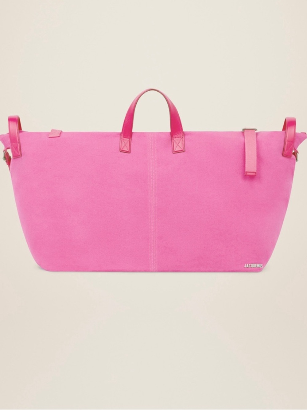 Jacquemus Bright Pink Tote Bag